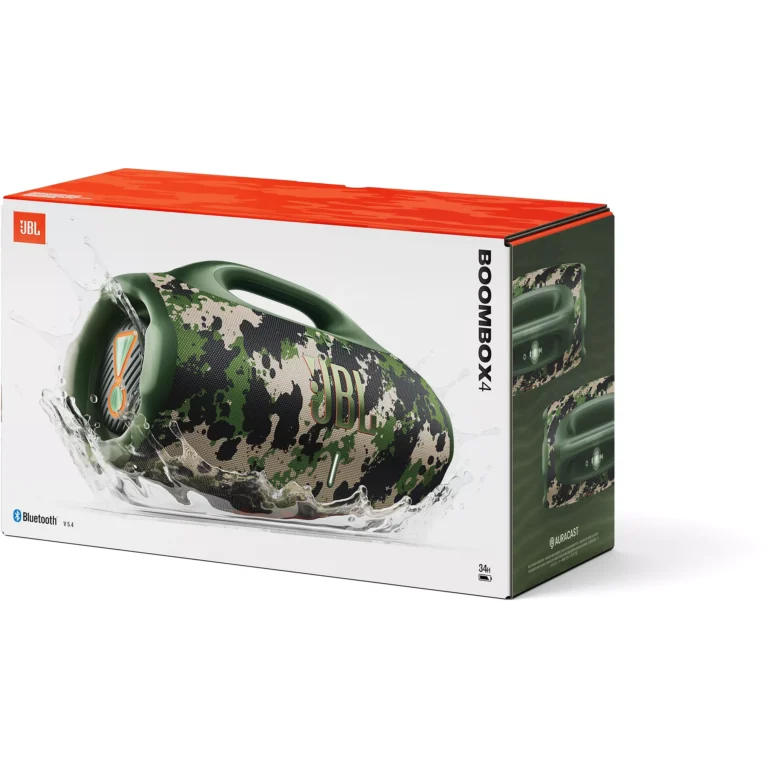 JBL Boombox 4 – Enceinte portable 210 W RMS, autonomie 34 h, étanchéité IP68