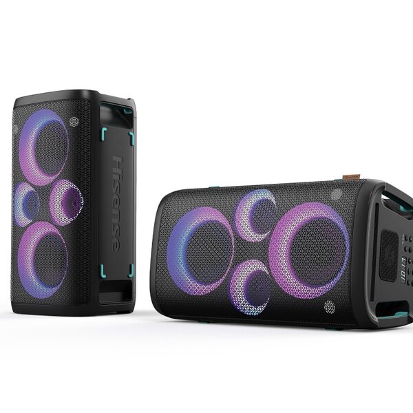 Hisense Party Rocker One Plus – enceinte Bluetooth de fête 300 W, autonomie 15 h, effets lumineux