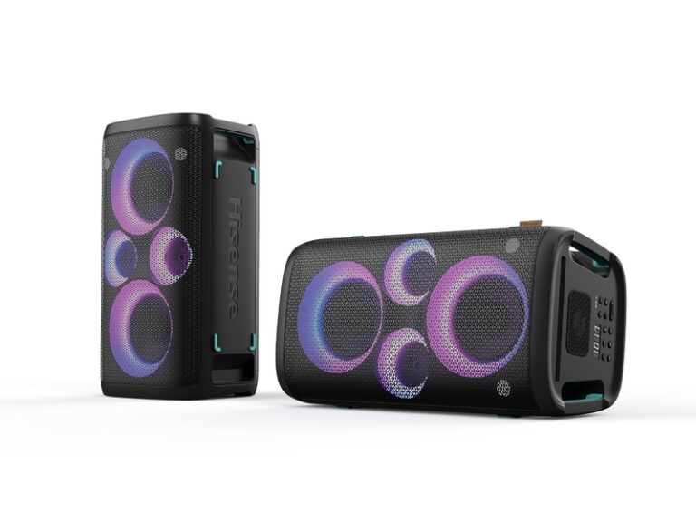 Hisense Party Rocker One Plus – enceinte Bluetooth de fête 300 W, autonomie 15 h, effets lumineux