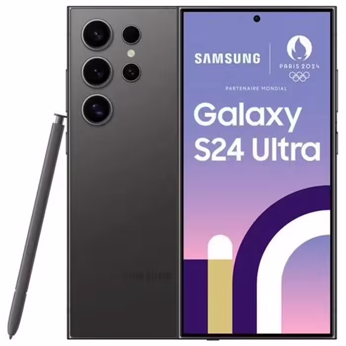 Samsung Galaxy S24 Ultra 256 Go smartphone avec caméra 200 MP et écran Dynamic AMOLED