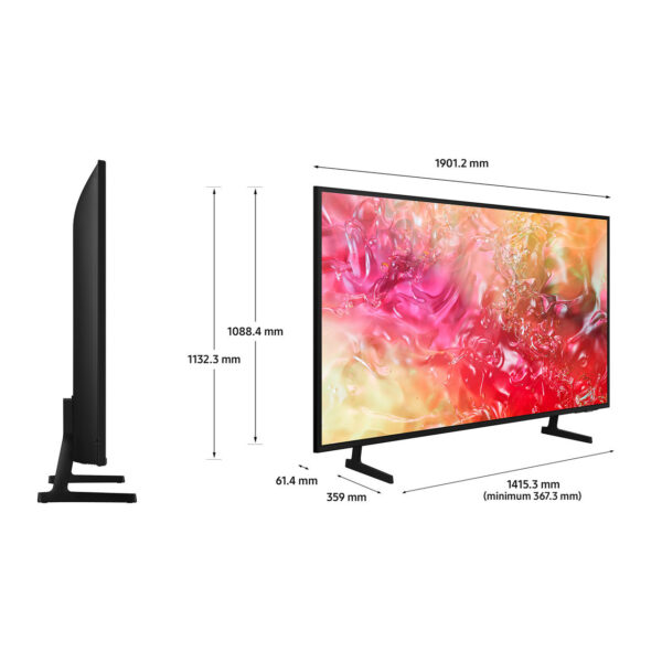tv samsung au7100 85 pouces 4k uhd